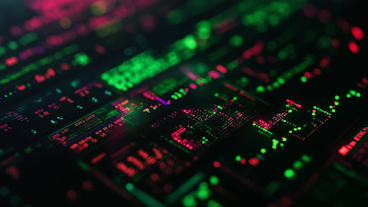 Dados de audiência no marketing digital exibidos em painel analítico com gráficos, indicadores de desempenho e visualização de dados em tempo real