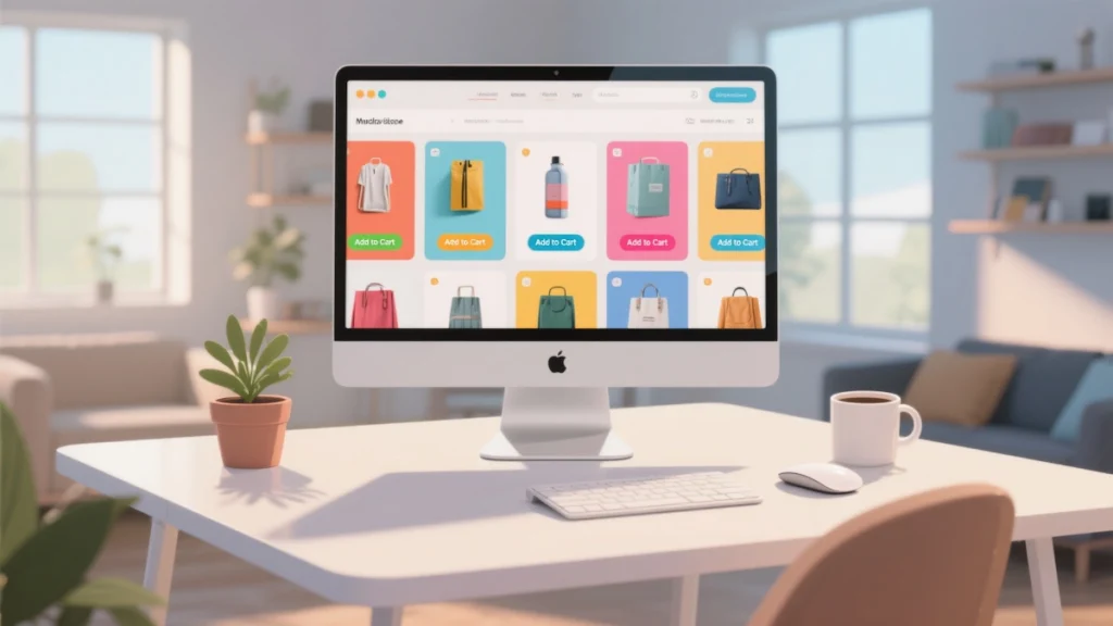 Mensuração de campanhas digitais em ambiente de e-commerce exibido em monitor, representando análise de dados, performance e otimização de resultados.