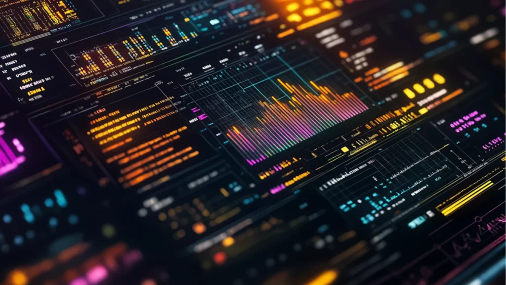 Dashboard de análise de dados com gráficos e indicadores de desempenho utilizados para gerar inteligência de audiência e apoiar decisões estratégicas de marketing.