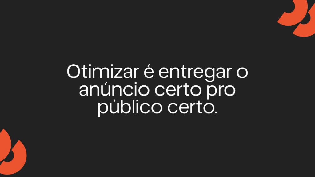 Citação em destaque do blog Spun Mídia: "Otimizar é entregar o anúncio certo pro público certo", sobre otimização de monetização de conteúdo de nicho