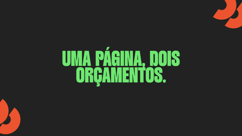 Frase de destaque sobre vídeo outstream: uma página, dois orçamentos